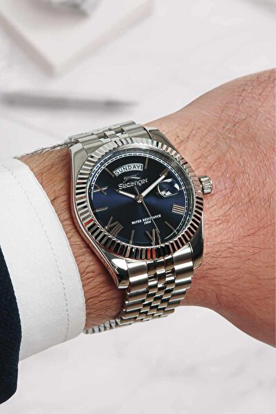 Slazenger Orijinal 2 Yıl Garantili 10ATM Su Geçirmezlik Çelik Kordon Erkek Ko...