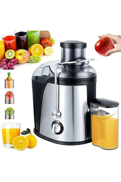 EMATTEIRO Electric Fruit and Vegetable Juicer 1400W, 600 ml Container, 2 Spee...