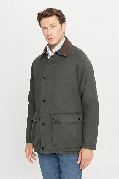 ALTINYILDIZ CLASSICS Men's Khaki 100% Cotton Standard Fit Regular Cut Shirt C...