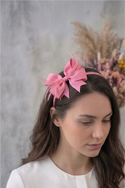 Massaltay Κορώνα εγκυμοσύνης με φτερά και λεπτομέρεια φιόγκου, Κορώνα νύφης γ...