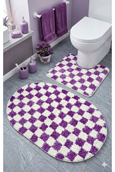 EUROBANO Model Chess Dama, bază anti-alunecare din latex, lavabilă la mașină,...