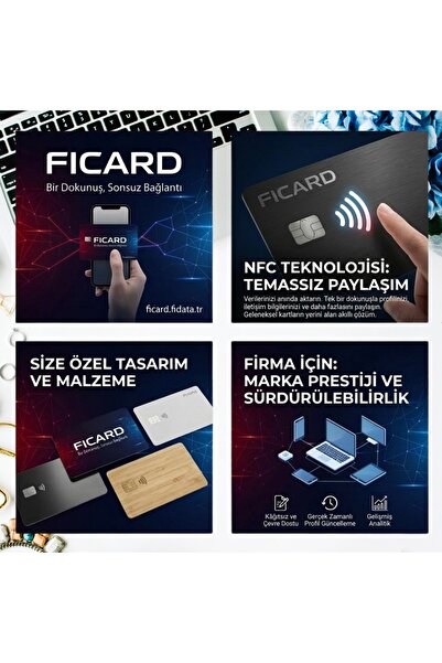 FICARD NFC Dijital Kartvizit | Tek Kart ile Sınırsız Paylaşım