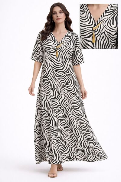 AYOUSH Summer Women's Jalabiya Soft and Light Rayon (Viscose) Fabric Silky Fe...