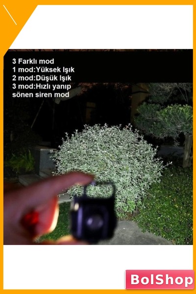 BolShop COB LED Teknolojili Şarj Edilebilir Çok Amaçlı El Feneri