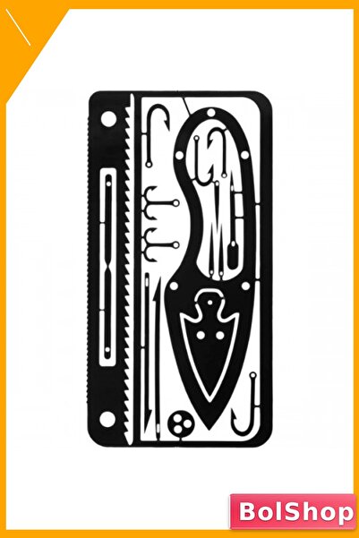 BolShop Kredi Kartı Boyutunda Çok Amaçlı Acil Durum Aleti