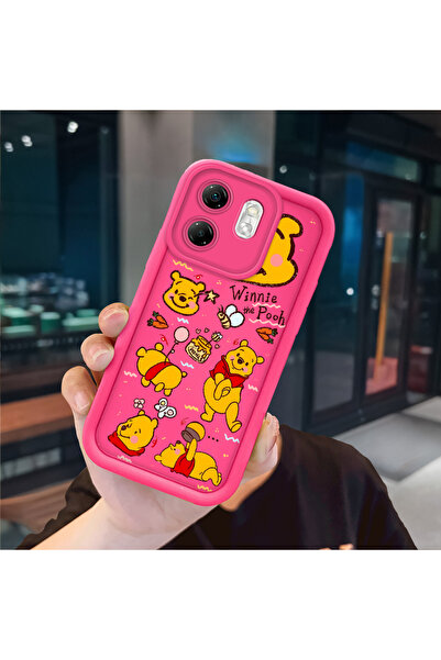 ucuc حافظة سيليكون وردية حمراء متوافقة مع هاتف Infinix Hot 50i، مقاومة للصدما...