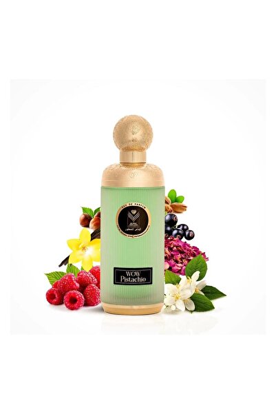 ALMAS PERFUMES عطر واو بستاشيو 200 مل اصفر اللون .