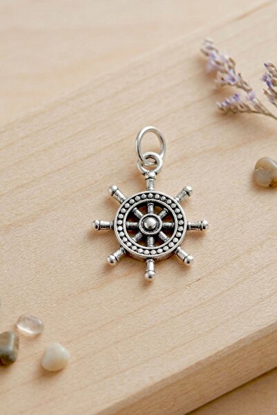 Ebrar Silver Gümüş Mini Dümen Kolye Ucu 925 Ayar Gümüş Dümen Figürlü Unisex K...