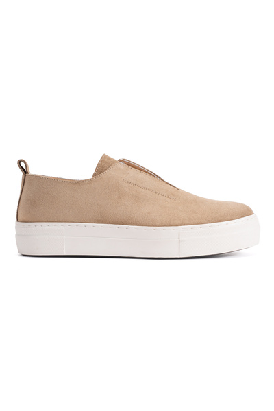 PASSAGE SHOES 2055 حذاء رياضي نسائي من الجلد الطبيعي مصنوع من جلد الغزال الجملي