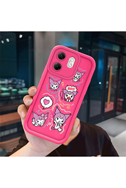 ucuc حافظة سيليكون باللون الأحمر الوردي متوافقة مع هاتف Infinix Smart 9، حماي...