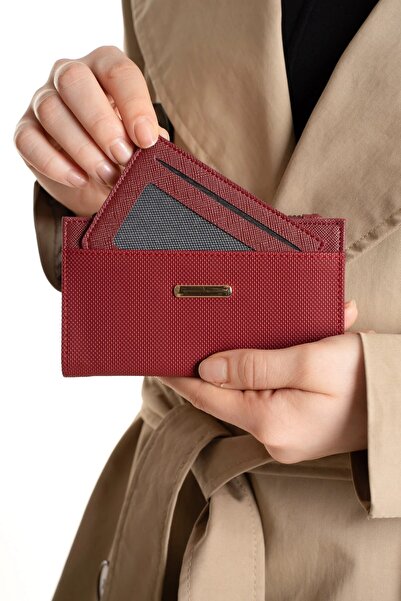 Newish Polo Women's Zippered Portfolio Wallet Card Holder Textured Vegan Faux...