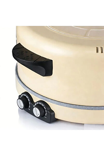 Generic جهاز محمول لصنع البيتزا والخبز بقوة 1800 واط مع تسخين مزدوج الجانب، س...