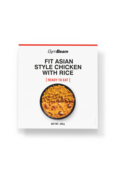GymBeam FIT Gata de consumat Pui în stil asiatic cu orez, 6 x 420 g