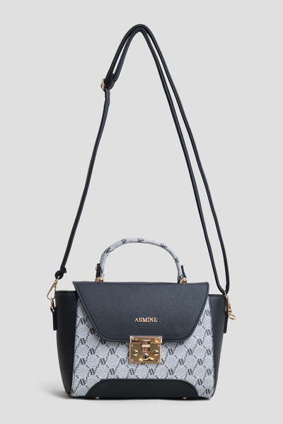 Armine Noktalı Çanta Gri