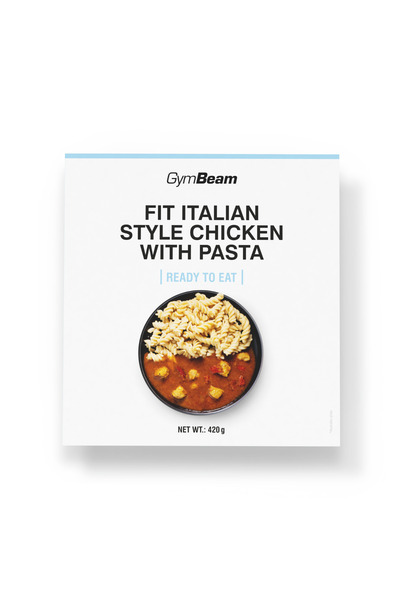 GymBeam FIT Gata de Consumat Pui în Stil Italian cu Paste, 6 x 420 g