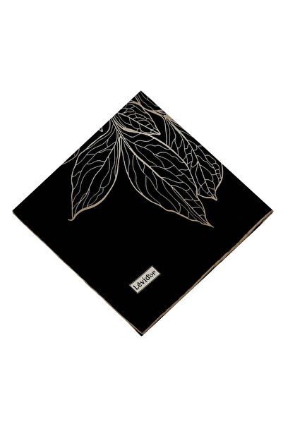 Levidor Μεταξωτό Φουλάρι Τουίλ - 2047 - Μαύρο Βιζόν