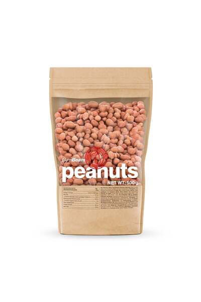 GymBeam Unroasted Peanuts, 500 g, unflavored