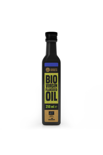 GymBeam Ulei de semințe de in BIO, 250 ml