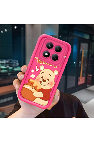 ucuc Redmi Note 14 Pro Plus+ 5g Compatible Pink Red Silicone Case Shockproof ...