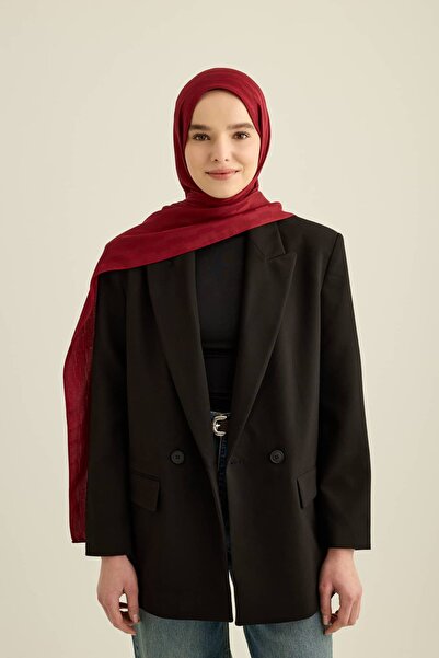 Modakaşmir Шарф Silky Jacquard з блочним візерунком