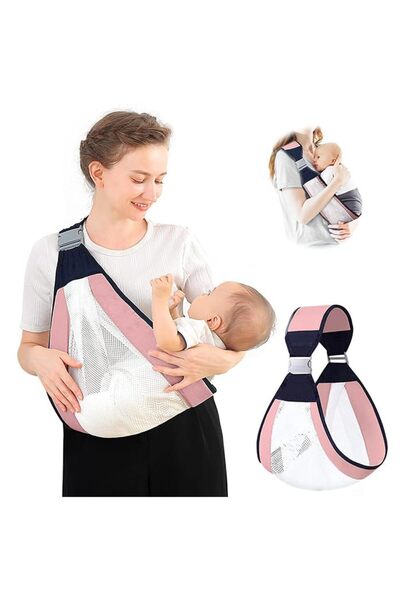 Arabest حمالة أطفال قابلة للتعديل، حاملة أطفال شبكية قابلة للتنفس، لون عشوائي...