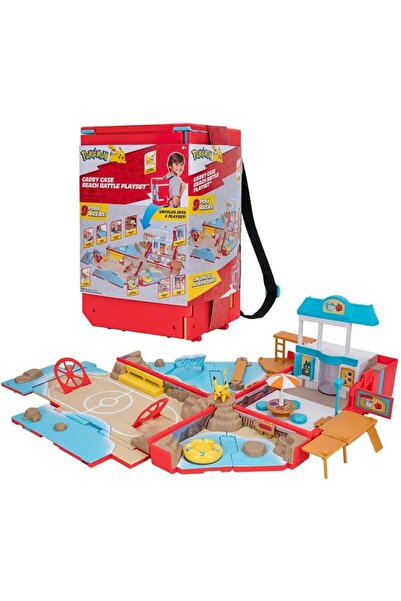 Feyza Oyuncak مجموعة ألعاب معركة الشاطئ من بوكيمون مع شخصية بيكاتشو - حقيبة ظ...