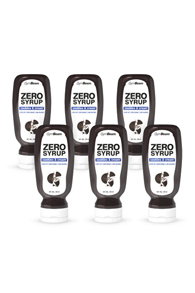 GymBeam ZERO SYRUP Cookies & Cream, 6 x 320 ml