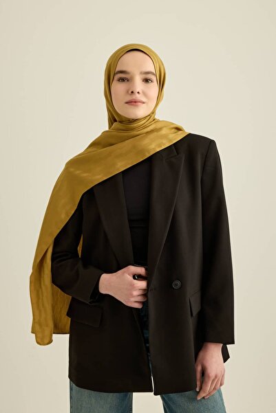 Modakaşmir Шарф Silky Jacquard з блочним візерунком