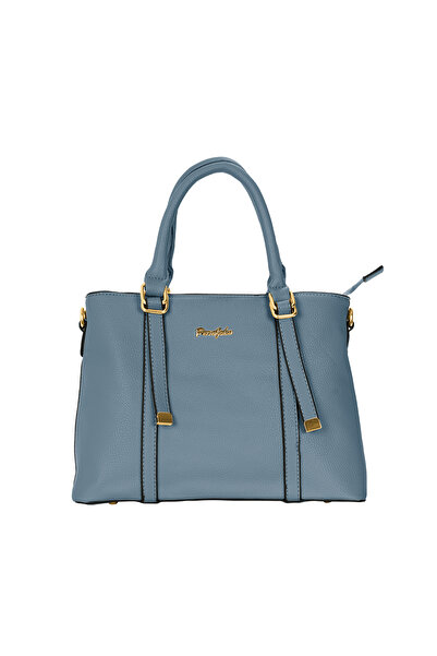 PARAJOHN Women's PU Leather Handbag Elegant Tote Shoulder Bag with Gold Details