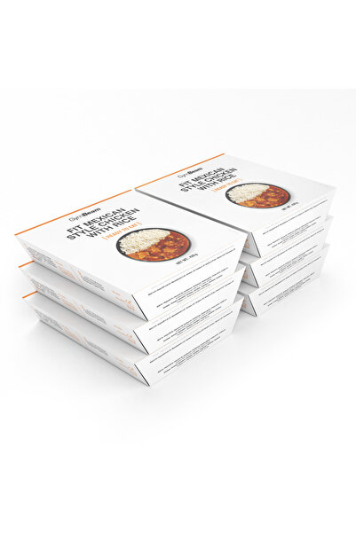 GymBeam FIT Gata de consumat Pui în stil mexican cu orez, 6 x 420 g