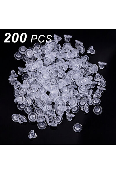 Choice4 A-OT0001-5-200pcs 100-500pcs Silicone Earring Pin Backs Ear Stud Soft...