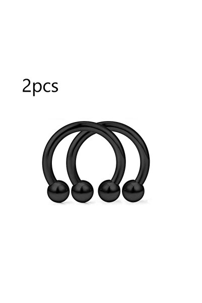 Choice1 16G 1.2x10mm B 2Pcs 14G 16G 20G Horseshoe Septum Rings Surgical Steel...
