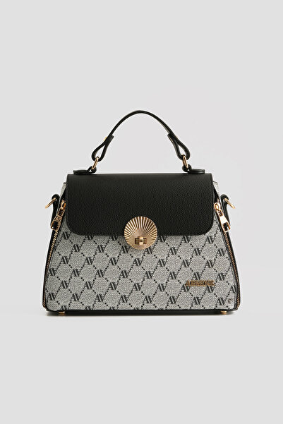 Armine Noktalı Çanta Gri