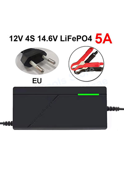 Choice3 شاحن بطارية ليثيوم فوسفات الحديد (LiFePO4) بقابس أوروبي 12 فولت 4S 14...