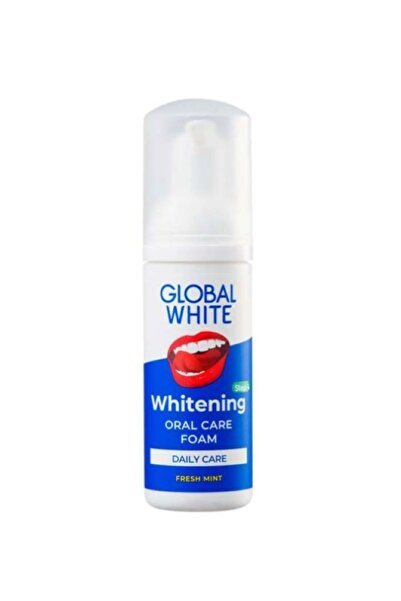 Global White رغوة تبييض الأسنان