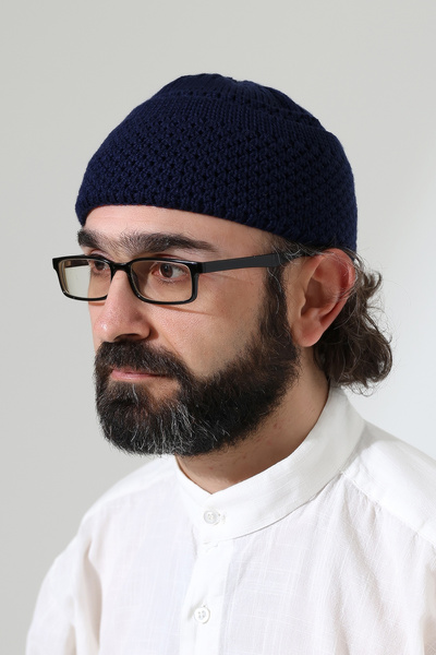 ihvan online Căciulă de rugăciune de iarnă pliată Orlon cu model de nuci, căc...