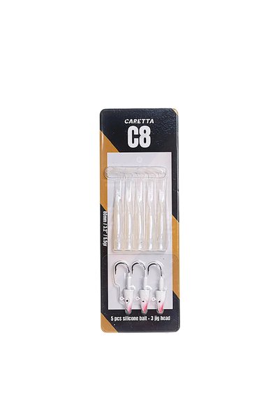 Caretta C8 8cm 5.5gr 5+3 Silikon Yem Milky