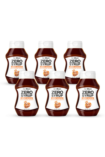 GymBeam ZERO SIROP Caramel Sărat, 6 x 350 ml