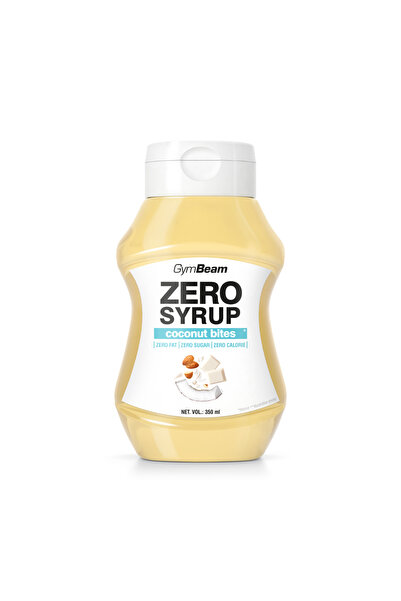 GymBeam ZERO SIROP Bucățele de cocos, 350 ml