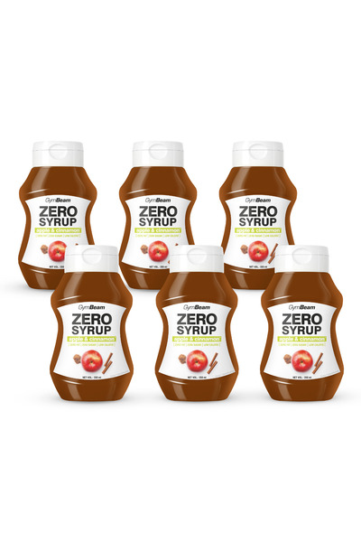 GymBeam ZERO SIROP Măr și Scorțișoară, 6 x 350 ml