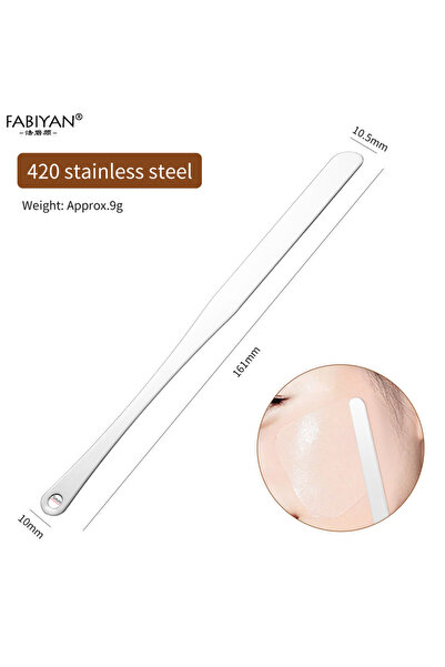 Choice silver style D Stainless Steel Makeup Mixing Spatula Stick Mixing Rod ...