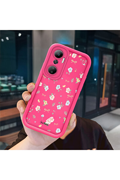 ucuc حافظة من السيليكون باللون الأحمر الوردي متوافقة مع هاتف Infinix Hot 20 4...