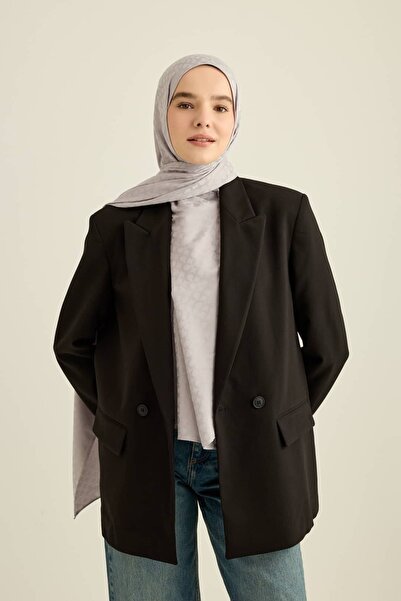 Modakaşmir شال من سلسلة جاكار الحريرية بنمط حلقي