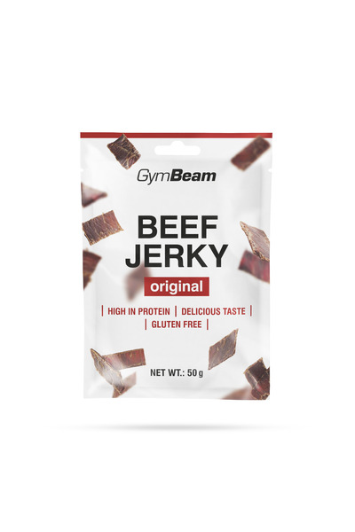 GymBeam Carne uscată de vită 20 x 50 g barbecue
