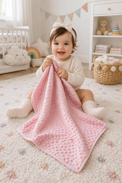 BYS BABY FASHION Newborn Chickpea Patterned Baby Blanket Cotton Single Layer ...
