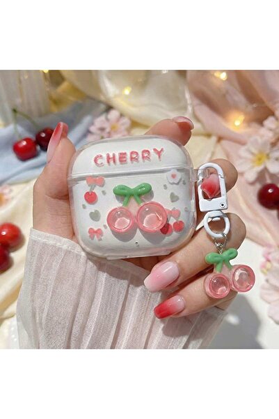 CaseOnn Redmi Buds 8 Active Case Transparent Sweet Cherry Decoration