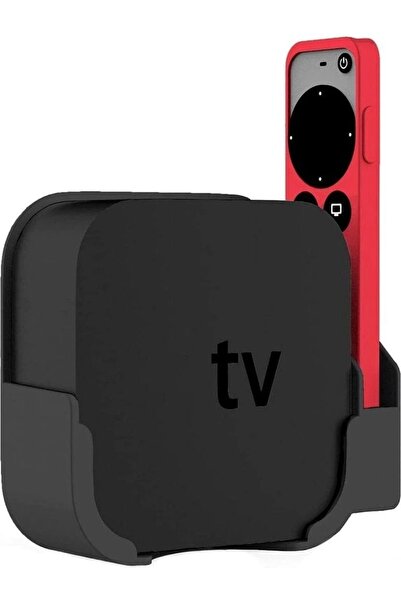 O Ozone حامل تثبيت على الحائط لجهاز Apple TV مع حامل للريموت - متوافق مع Appl...