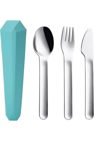 Arabest Travel Utensils with Case，Stainless Steel Portable Fork Spoon Knife S...