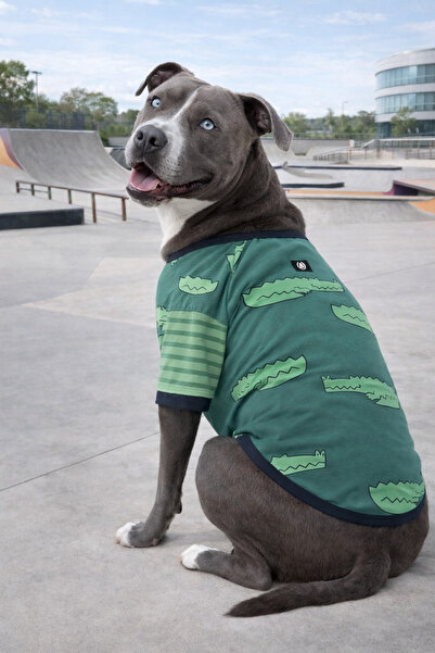 Alphadog Design Croc Çift Kol Köpek Tişörtü