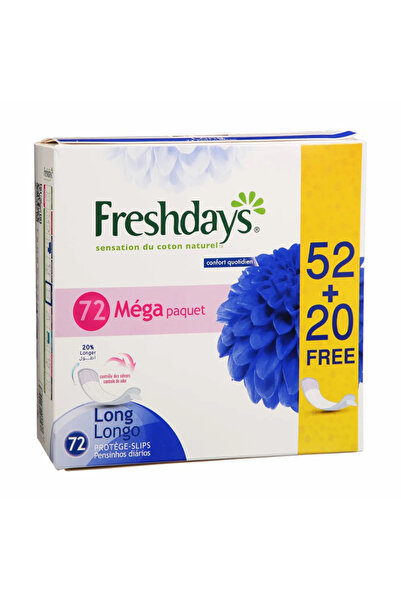 Fresh Freshdays Natural Cotton Feel Everyday Comfort Pantyliners 20% Longer A...